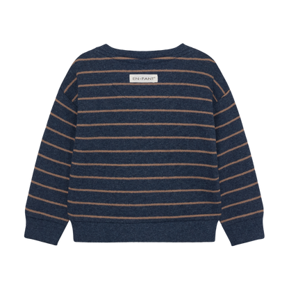 En Fant Navy Striped Top 215439