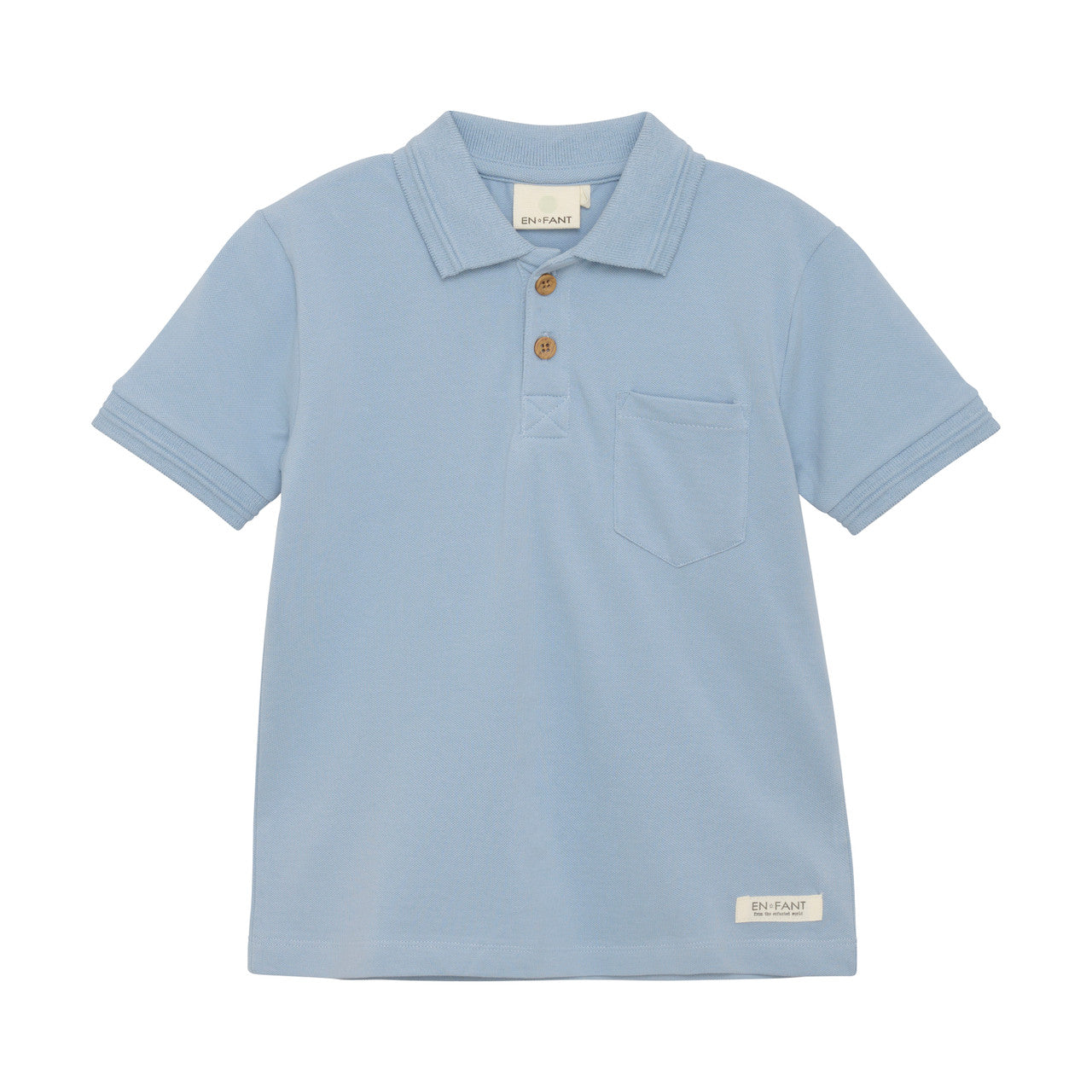 En Fant Boys Blue Pique Polo 230400-7410