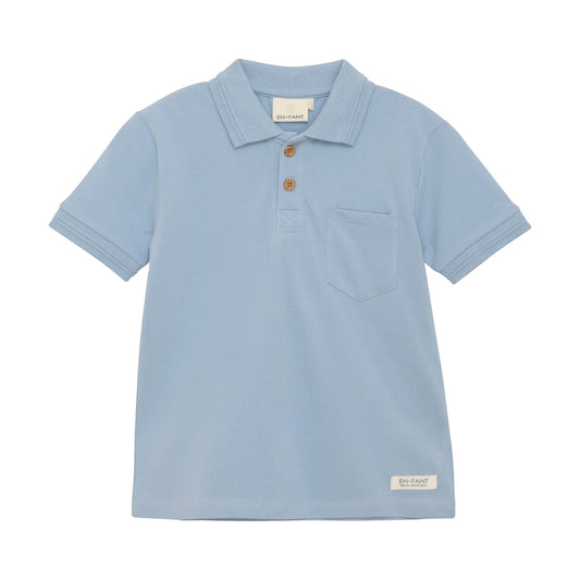 En Fant Boys Blue Pique Polo 230400-7410