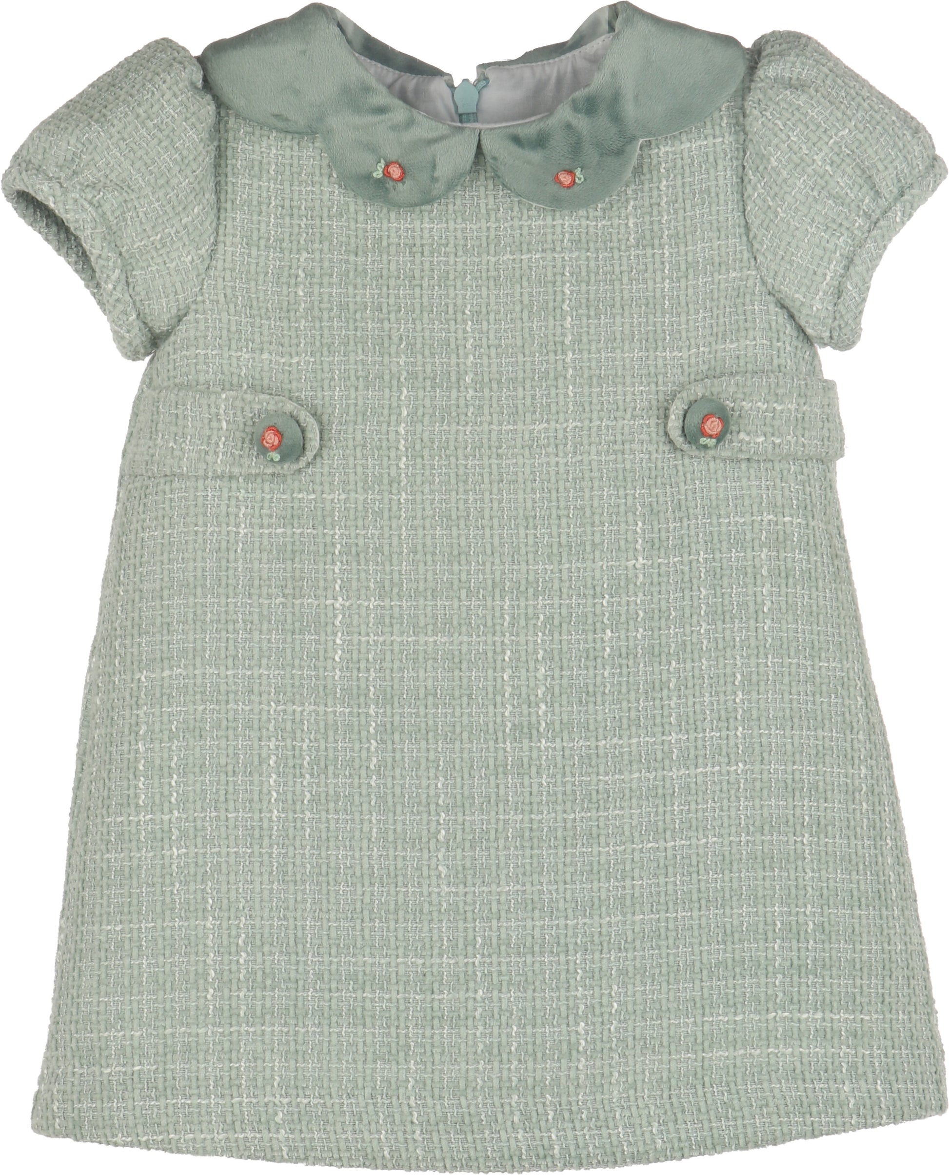 Luli & Me Chanel A-Line Green Dress 26FLM1801