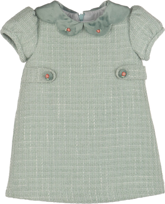 Luli & Me Chanel A-Line Green Dress 26FLM1801
