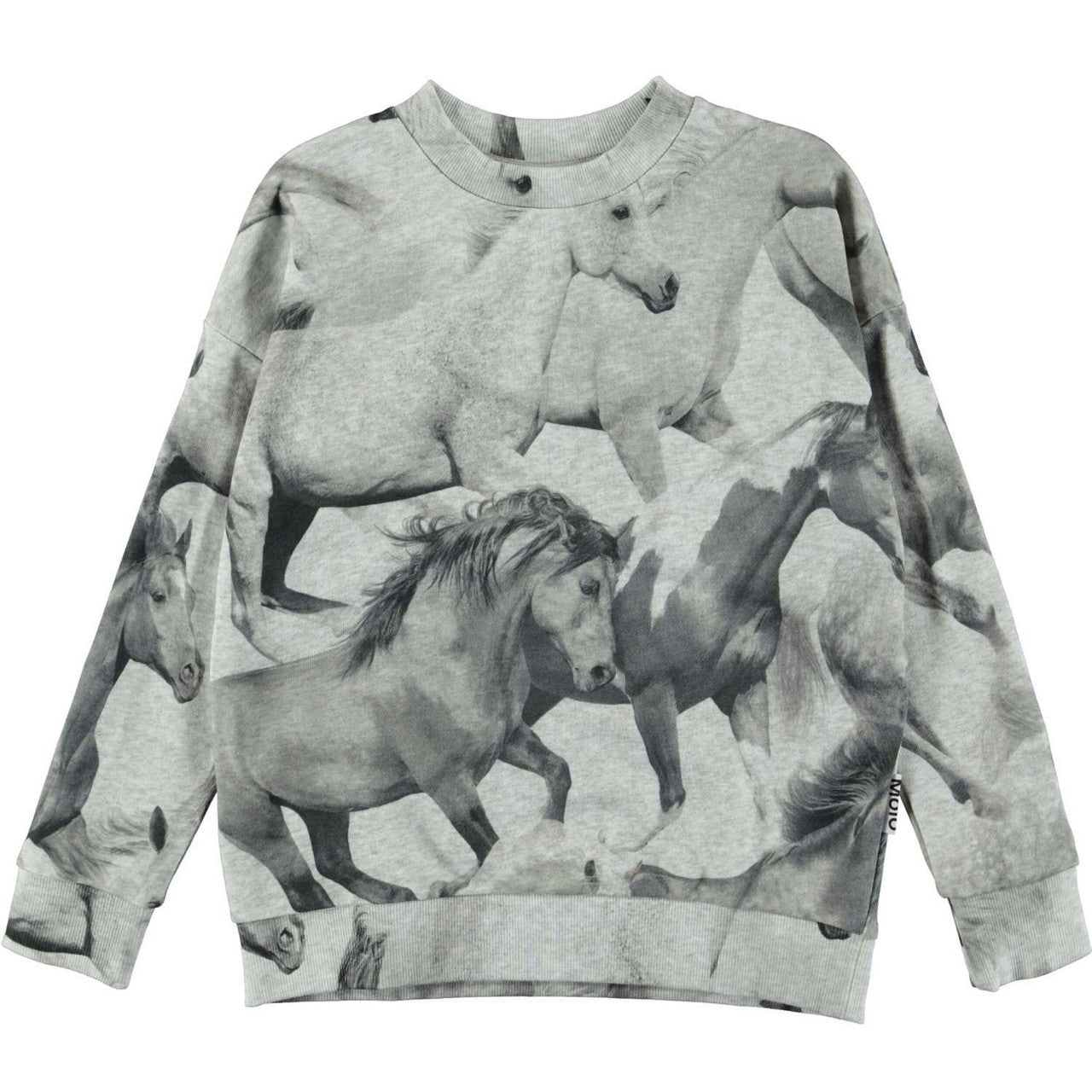 MOLO Maxi Top - Greymelange Horse (2S22J208-6505)