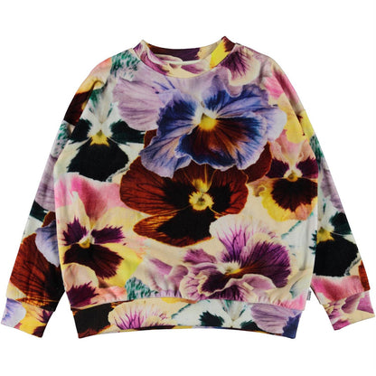 MOLO Mika Top - Floral Velour (2W21J201-6382)