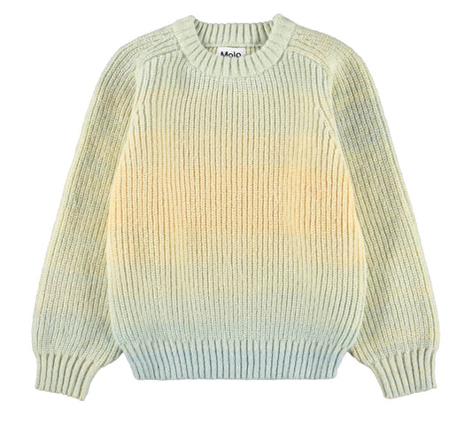MOLO Bosse Sweater - Space Dye Green