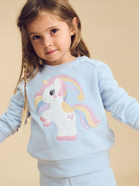 HUXBABY Rainbow Unicorn Sweatshirt HB3101S24