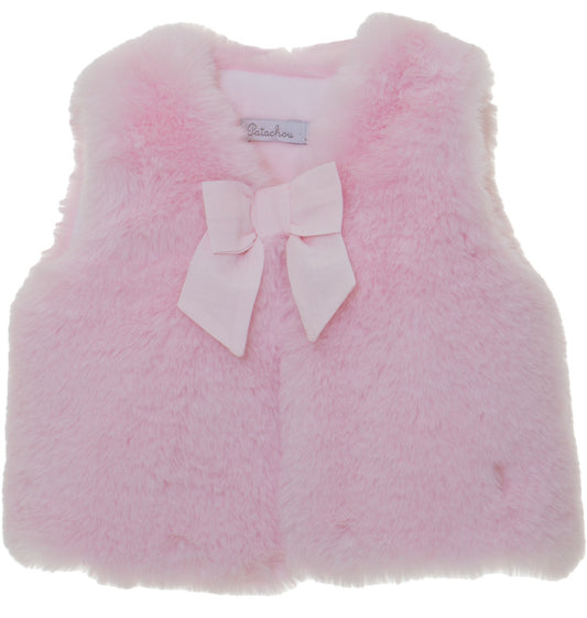 Patachou Pink Faux Fur Vest 3533010 