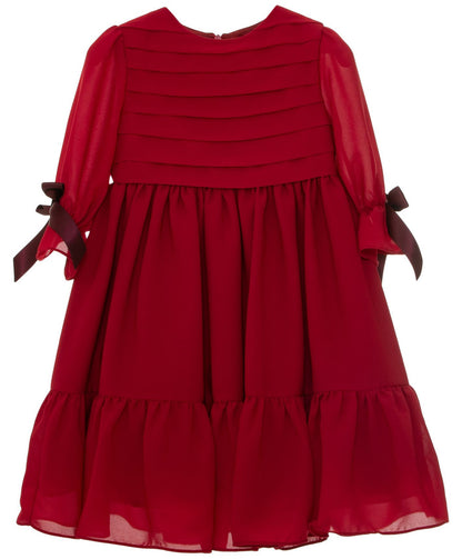 patachou red velvet dress Patachou-Younger Girls Red velvet dress