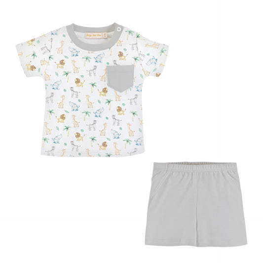 Baby Club Chic top & Shorts - Little Safari SET67354