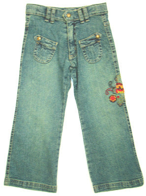 3Pommes embroidered jeans