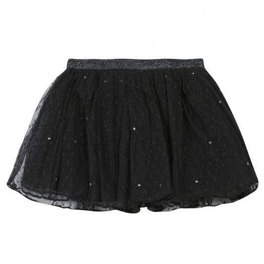 3Pommes black tulle skirt.