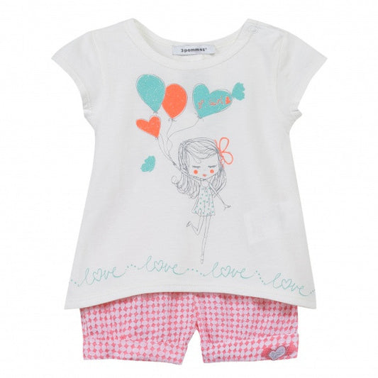 3Pommes Tee & Shorts 3f37012