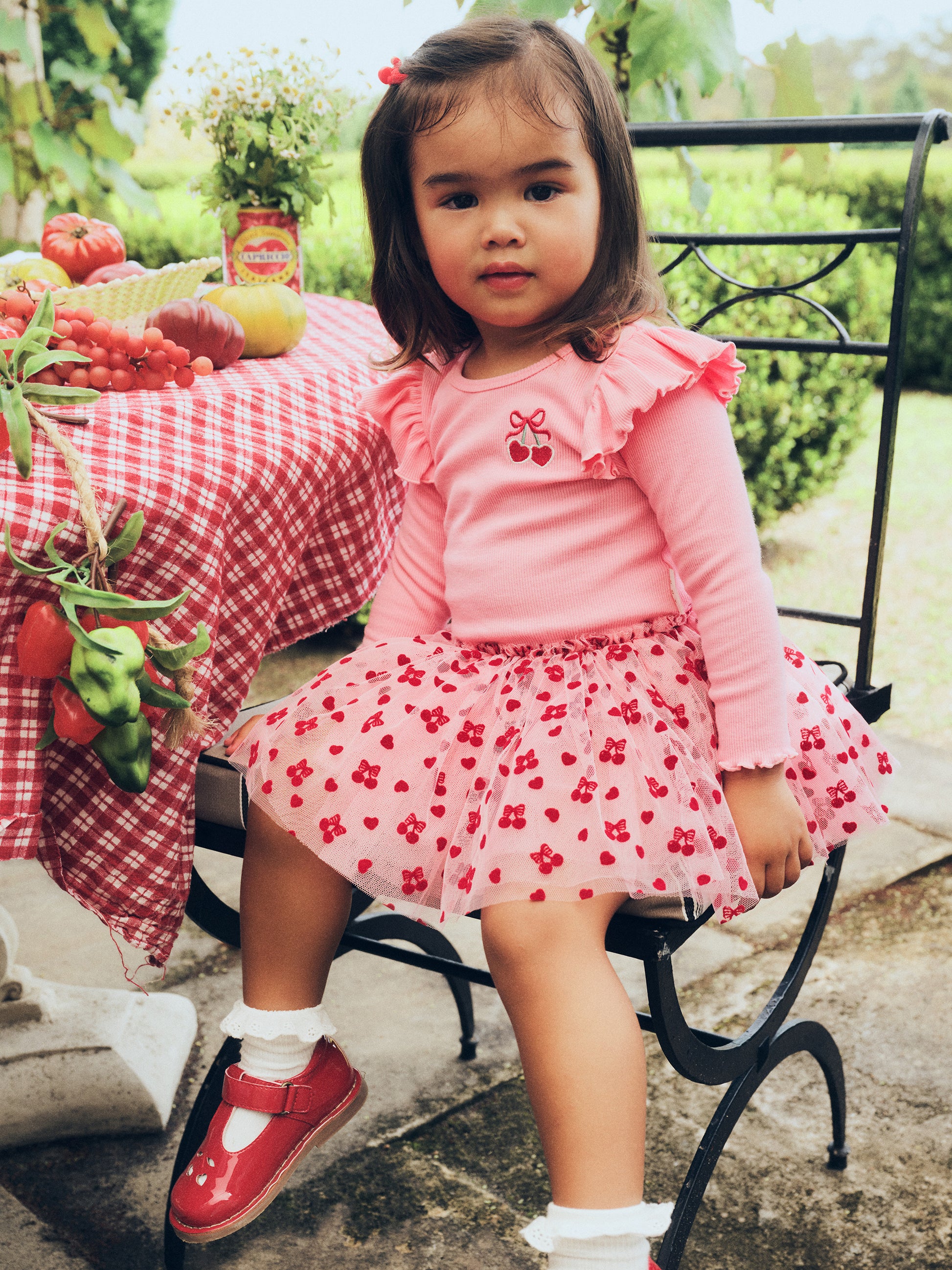 Huxbaby Cherry Pie Tulle Dress HB1212S25