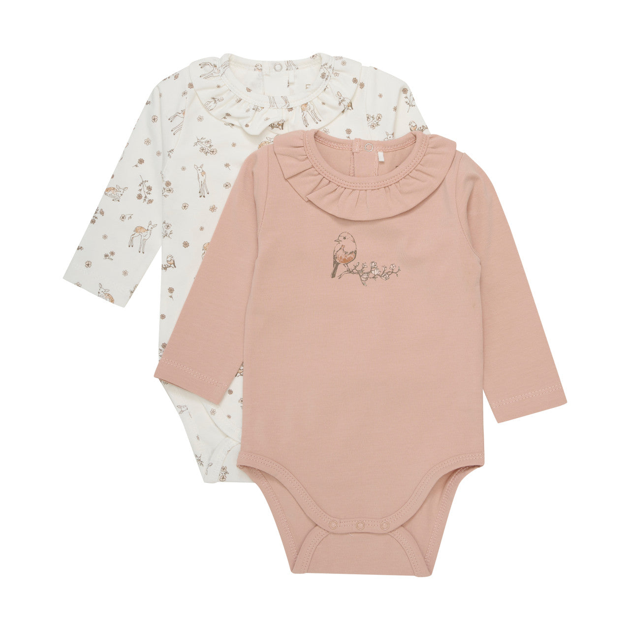 FIXONI Baby Girls Pink Bodysuit Set 422644