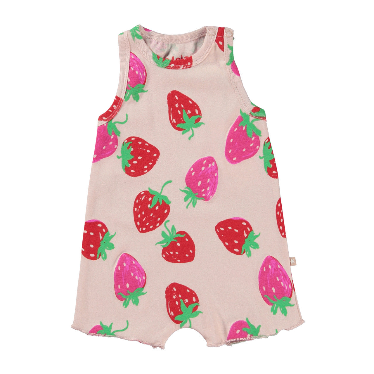 MOLO Girls Floris Romper - Strawberries Mini (4S23B302-6752)