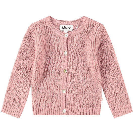 MOLO Girls Gilli Cardigan - Petal Blush