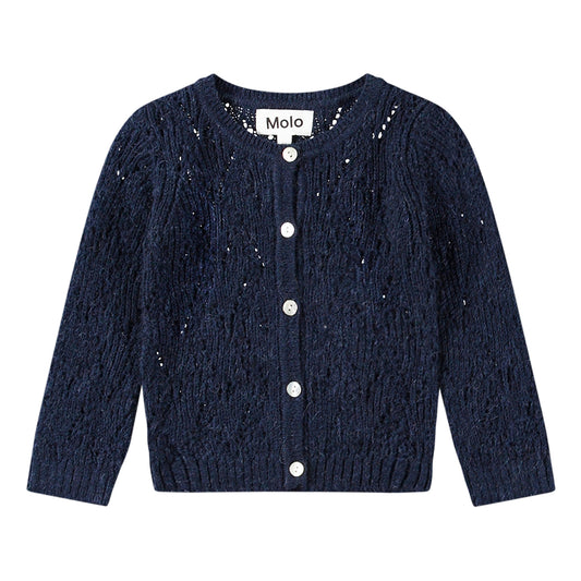 MOLO Girls Gilli Cardigan - Vibrant Blue