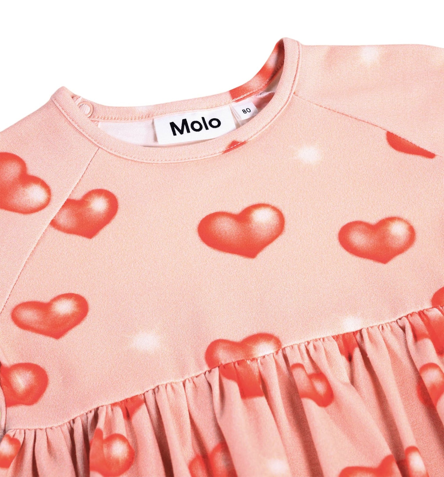 MOLO Girls Charmaine Dress - Airbrush Hearts