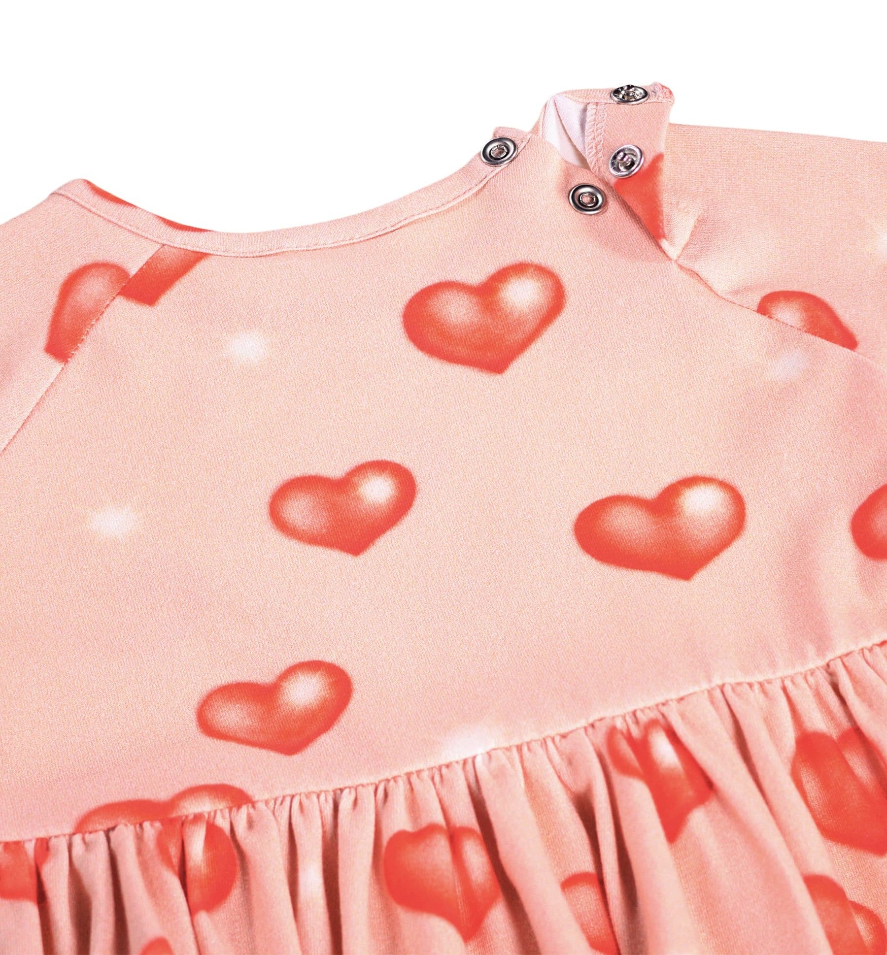 MOLO Girls Charmaine Dress - Airbrush Hearts
