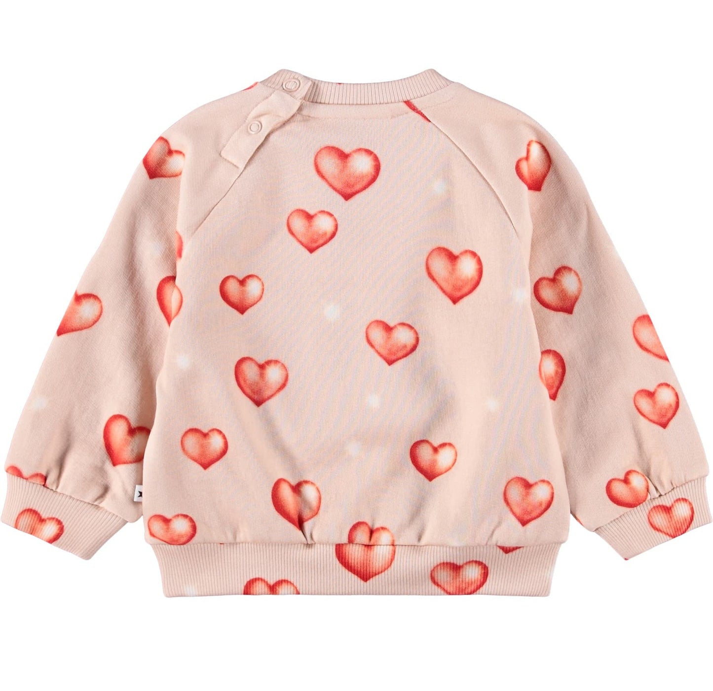 MOLO Girls Disc Sweatshirt - Airbrush Hearts