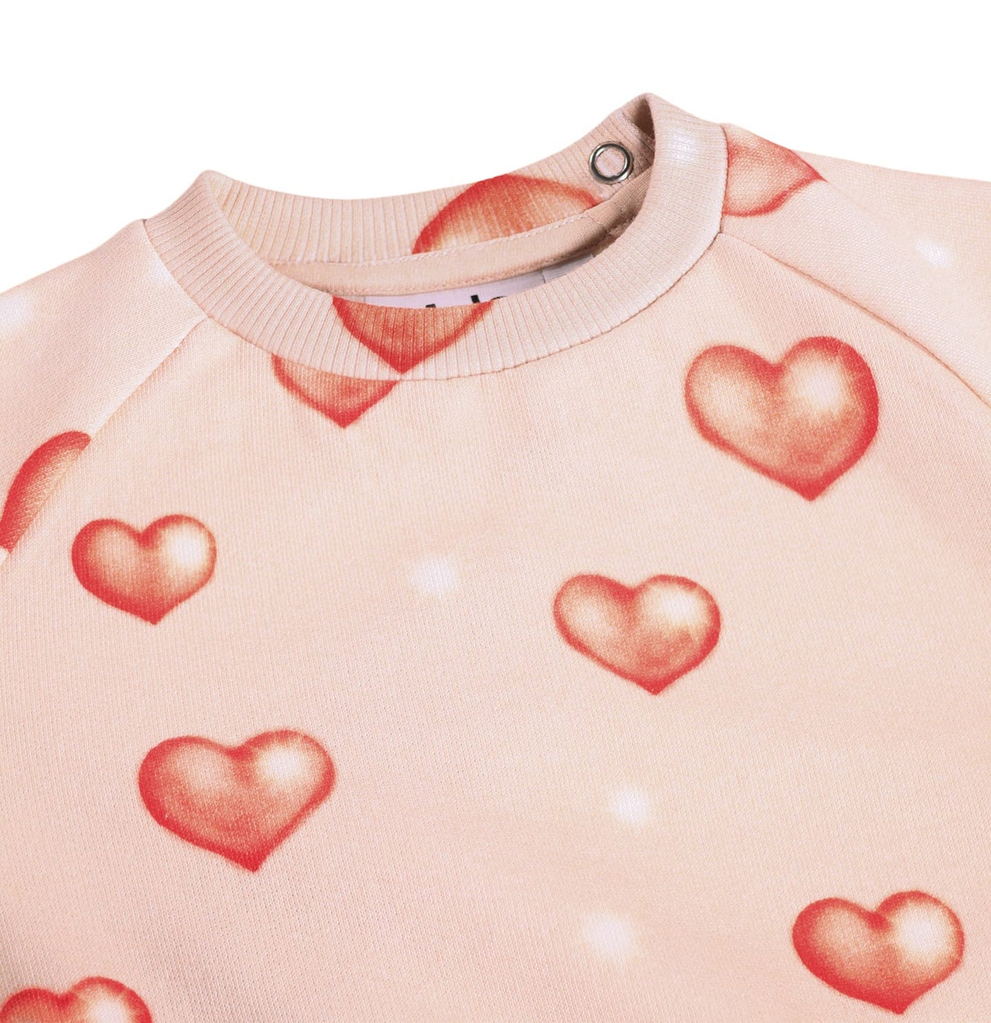 MOLO Girls Disc Sweatshirt - Airbrush Hearts