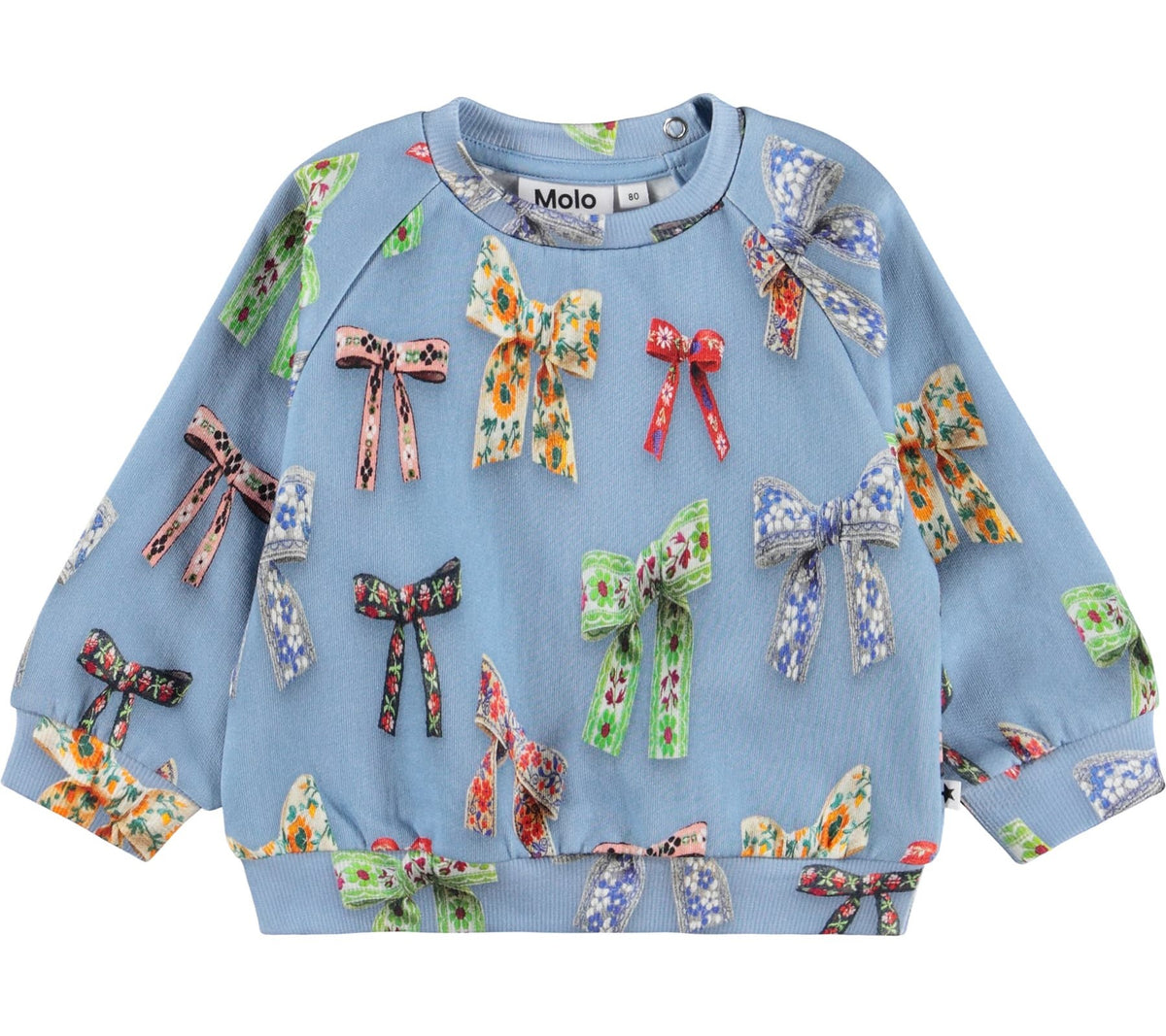 MOLO Girls Disc Sweatshirt - Mini Bows