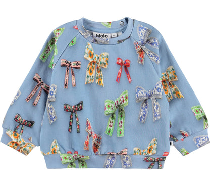 MOLO Girls Disc Sweatshirt - Mini Bows