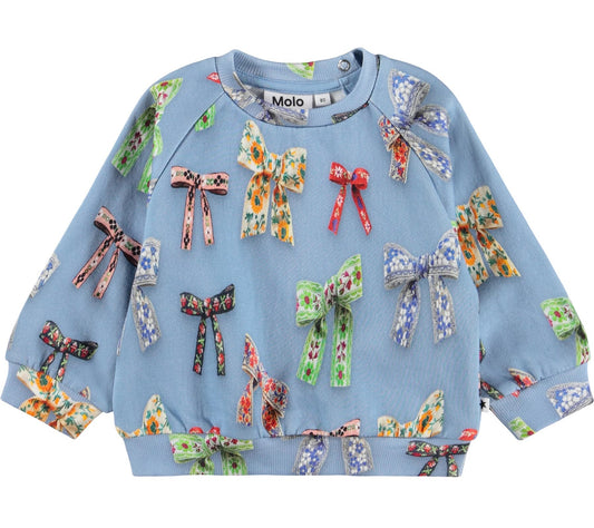 MOLO Girls Disc Sweatshirt - Mini Bows