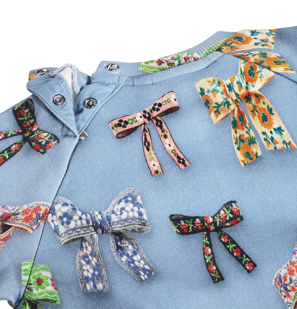 MOLO Girls Disc Sweatshirt - Mini Bows