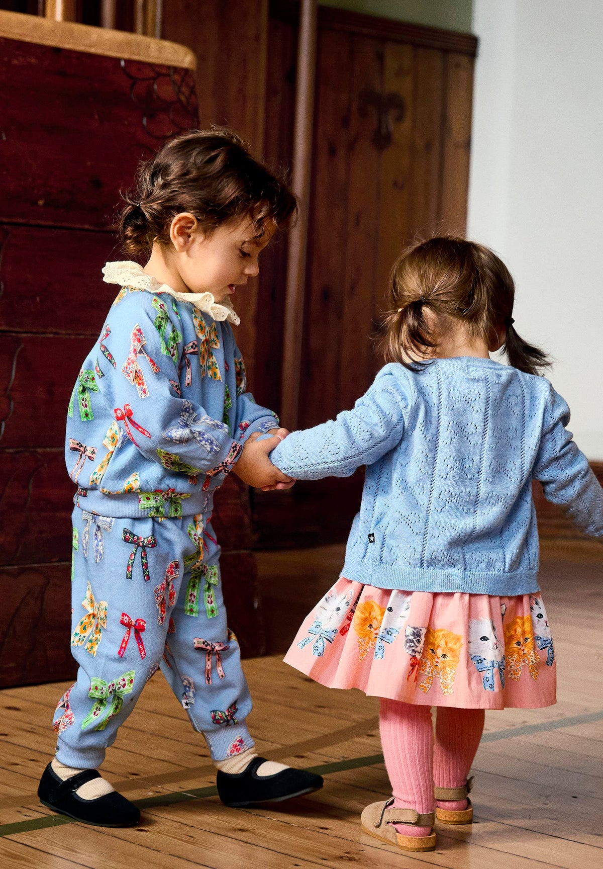 MOLO Girls Disc Sweatshirt - Mini Bows