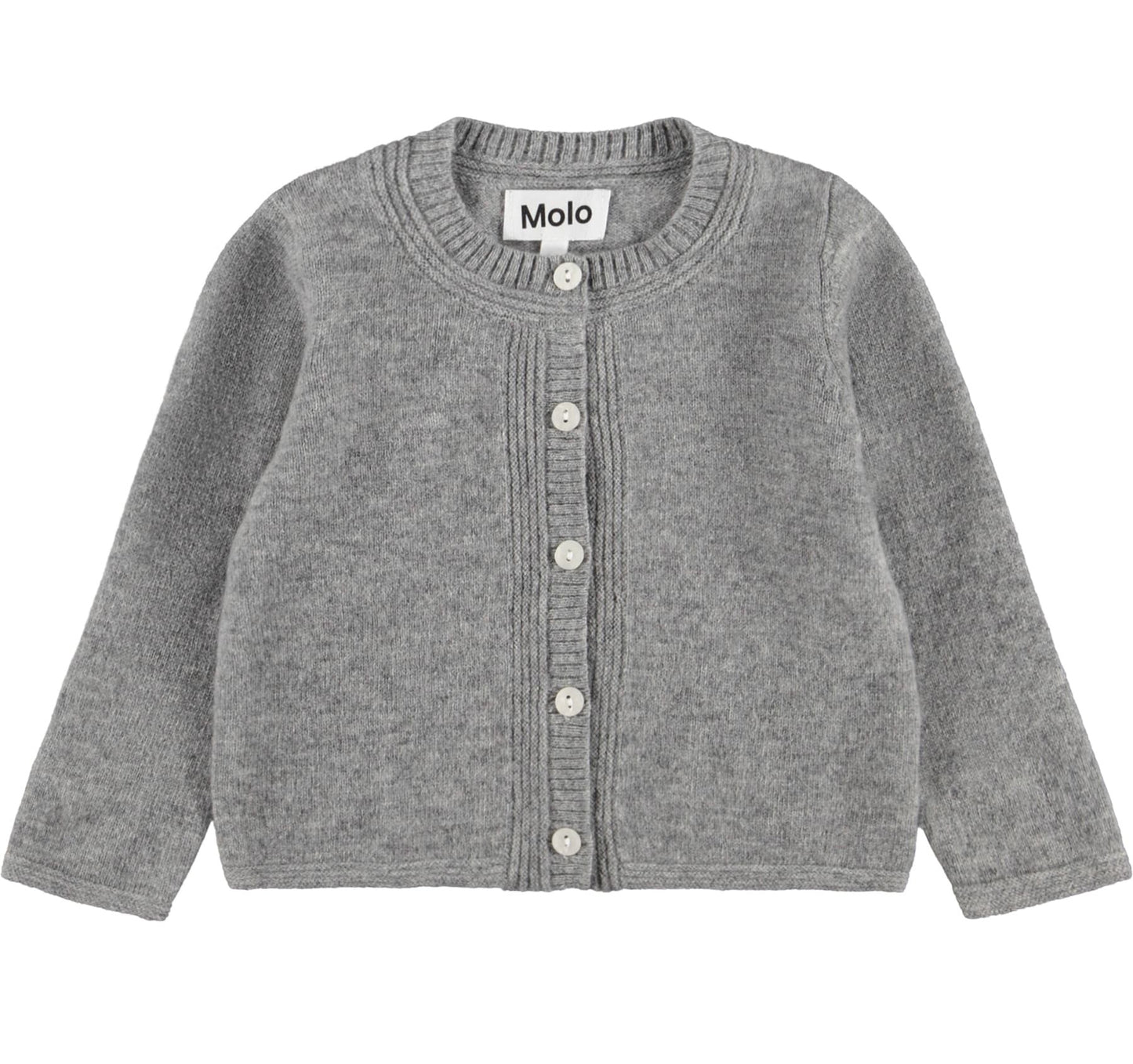 MOLO Girls Gita Cardigan - Grey Mélange