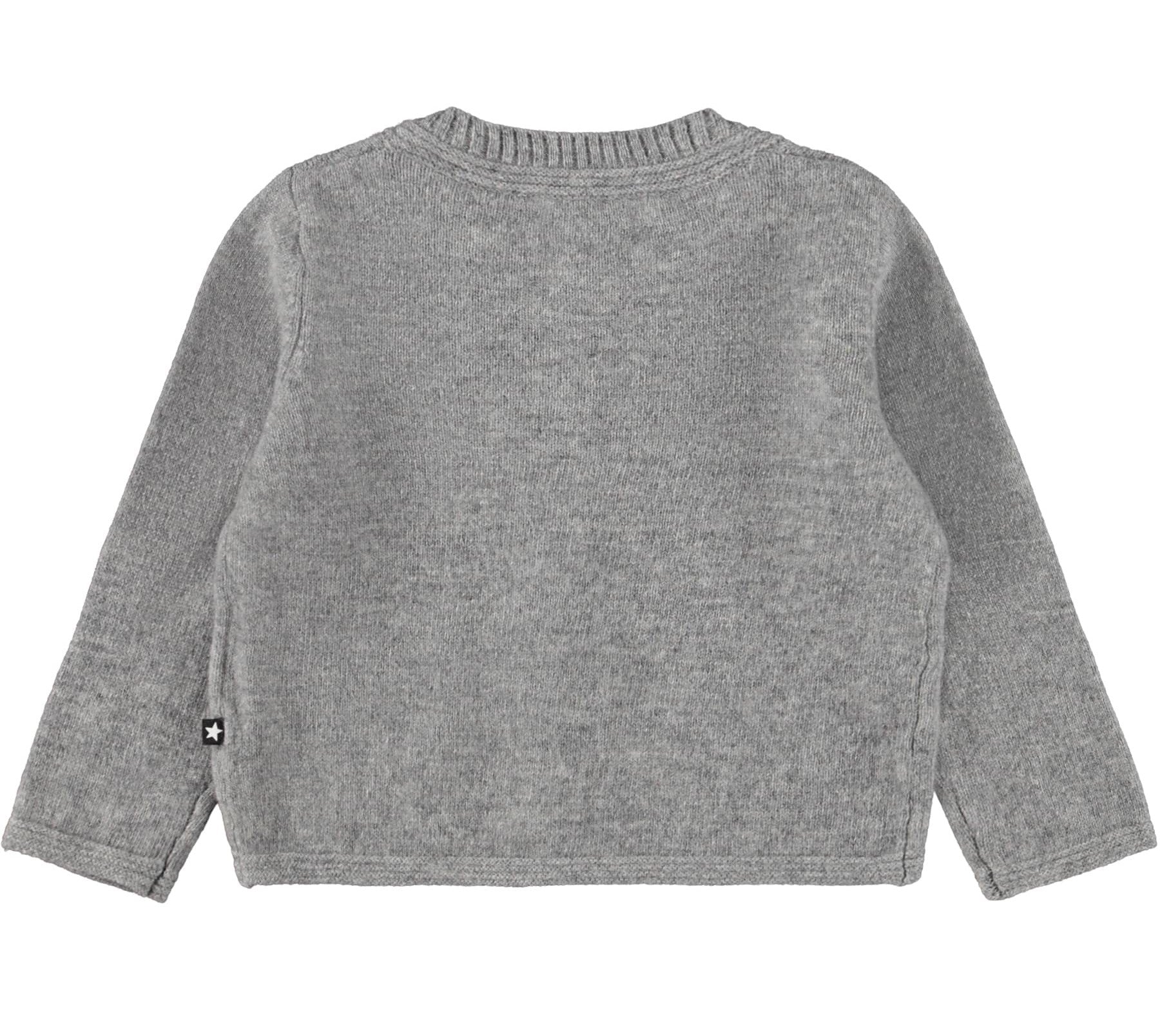 MOLO Girls Gita Cardigan - Grey Mélange