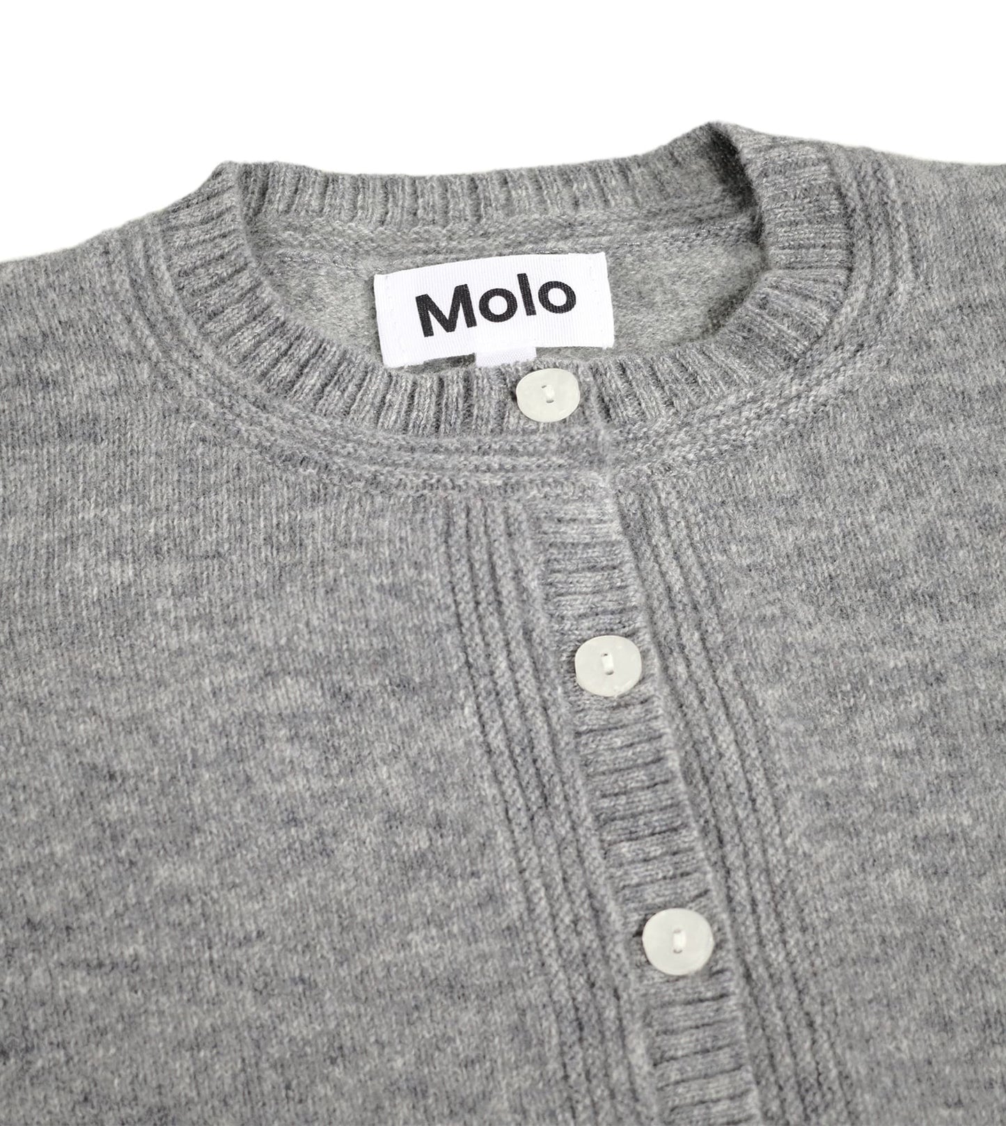 MOLO Girls Gita Cardigan - Grey Mélange