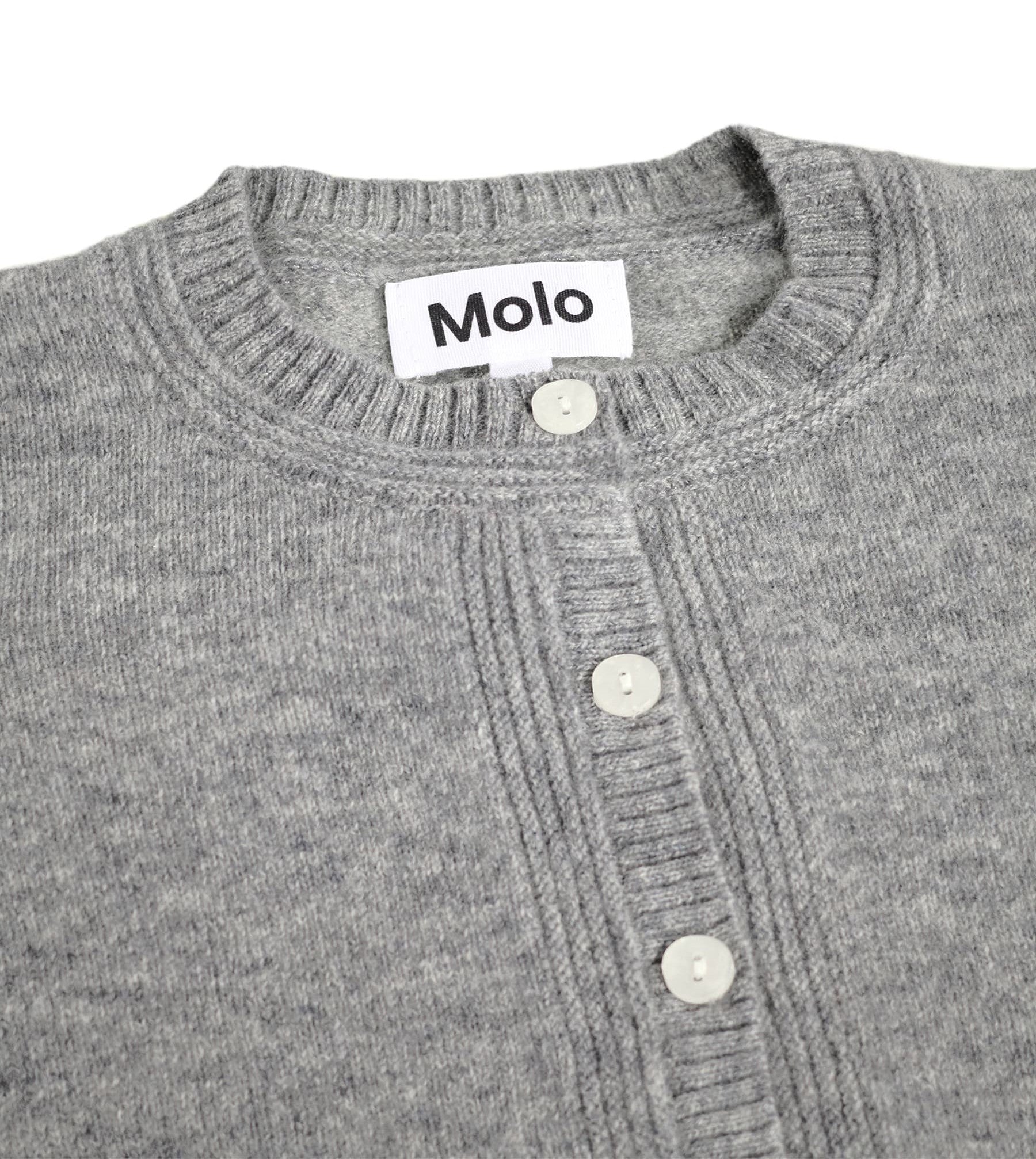 MOLO Girls Gita Cardigan - Grey Mélange