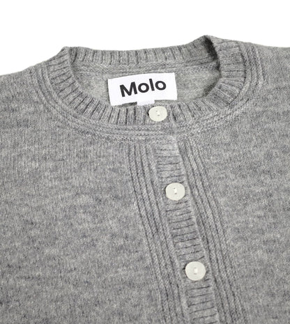 MOLO Girls Gita Cardigan - Grey Mélange
