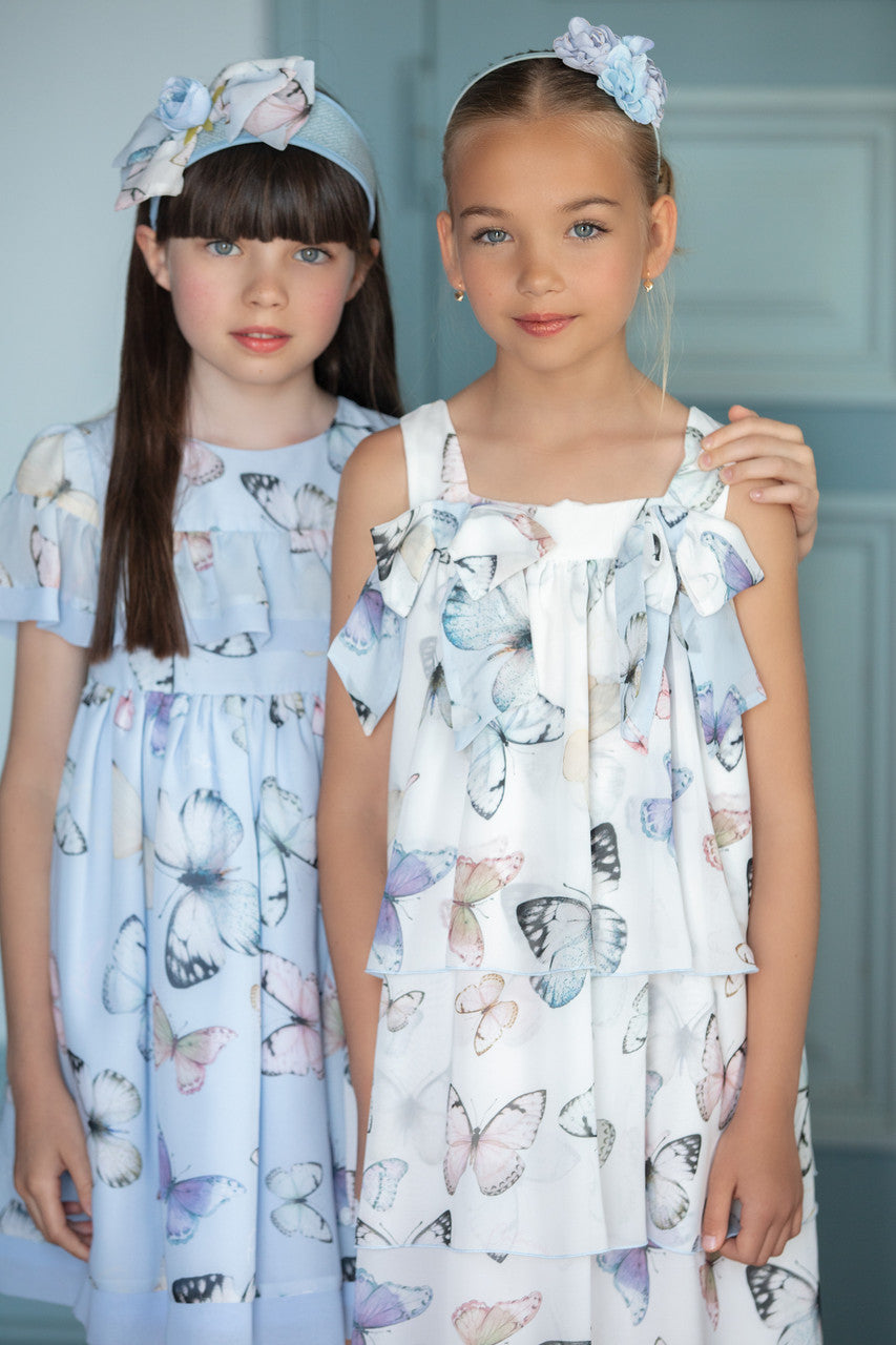 Patachou White Butterfly Dress T3633543 