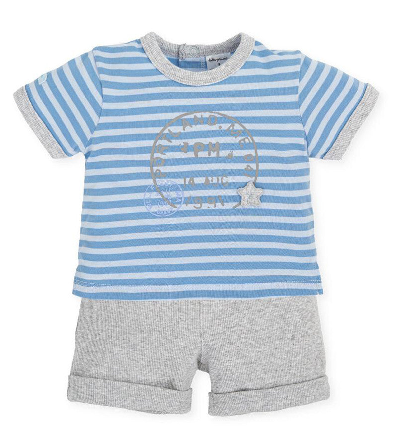 Tutto Piccolo Boys Top & Shorts Set 5580S23 