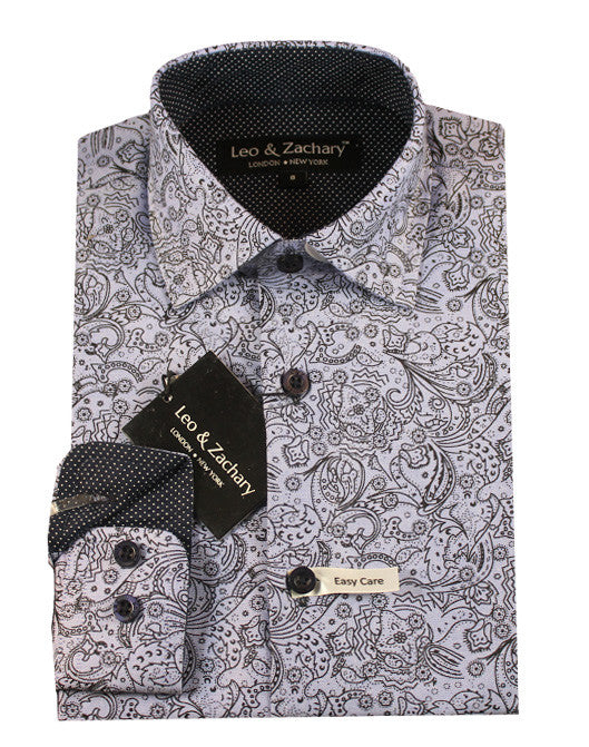 Leo & Zachary Paisley Shirt 5640