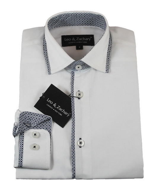 Leo & Zachary White Shirt 5647 