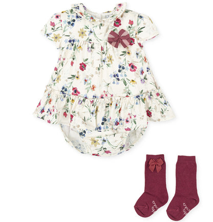 Tutto Piccolo Girls Dress & Socks 6231W23