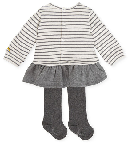 Tutto Piccolo Girls Dress & Tights 6790W23 