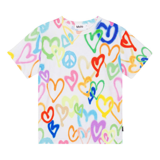 MOLO Riley Top - Variety Hearts (6S24A203-8906)