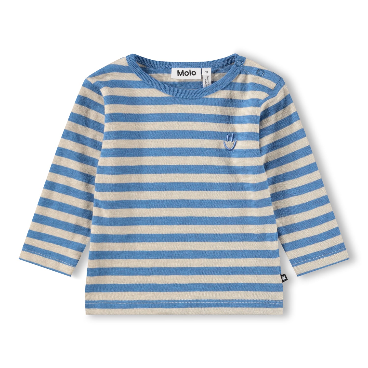 MOLO Elvo Top - Blue Sand Stripe