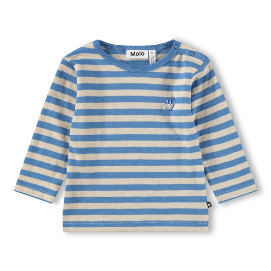 MOLO Elvo Top - Blue Sand Stripe