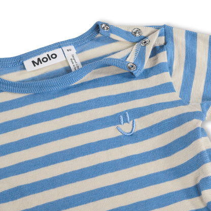 MOLO Elvo Top - Blue Sand Stripe