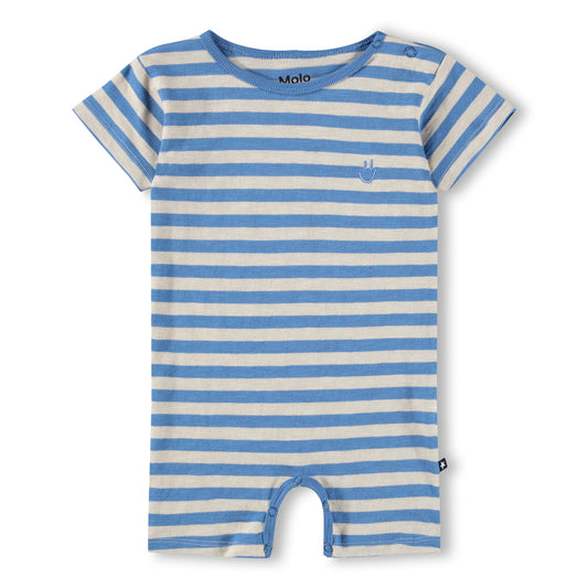 MOLO Finn Romper - Blue Sand Stripe