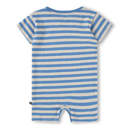 MOLO Finn Romper - Blue Sand Stripe