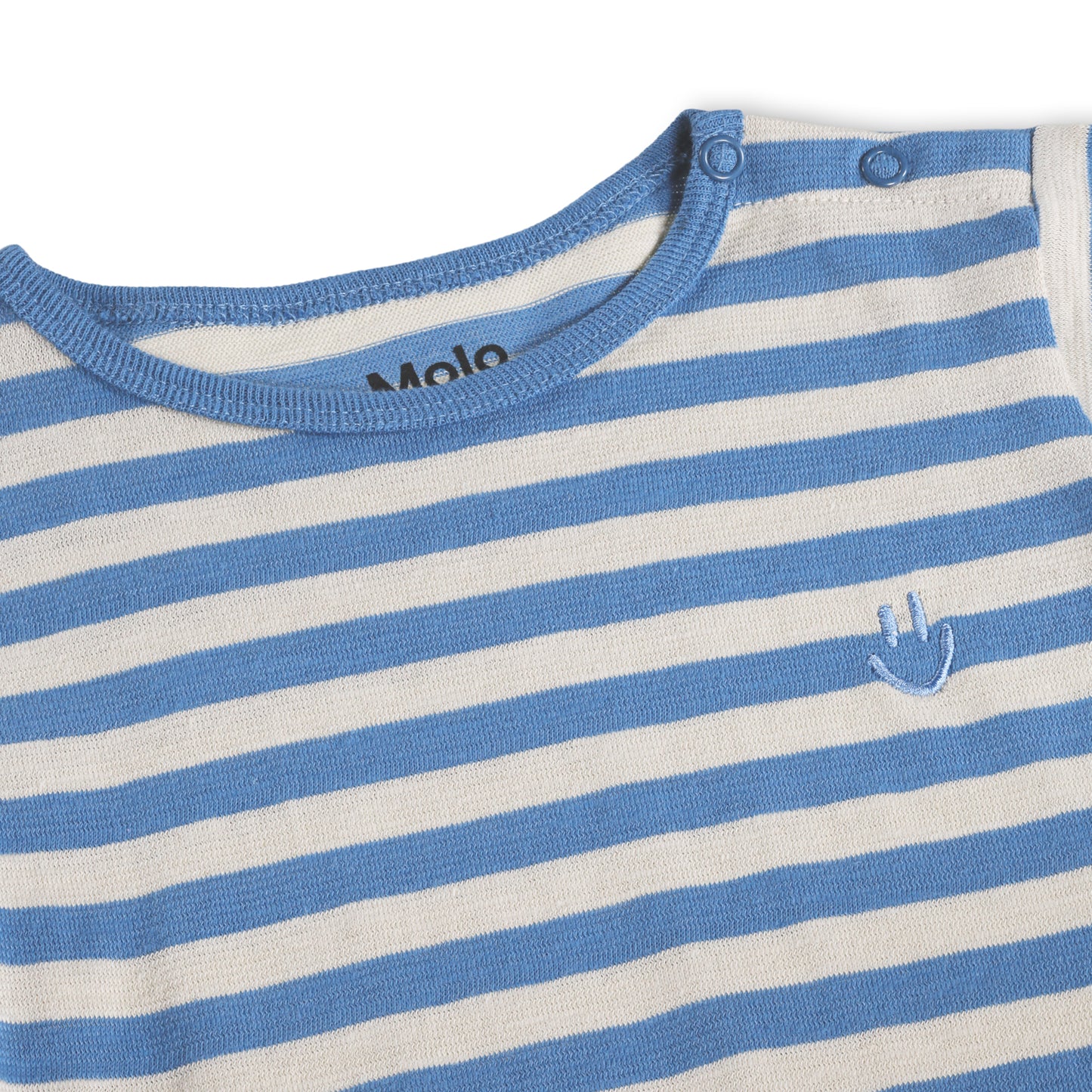 MOLO Finn Romper - Blue Sand Stripe