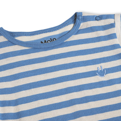 MOLO Finn Romper - Blue Sand Stripe