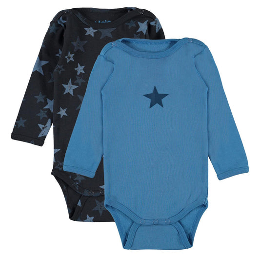 MOLO Foss 2-pk bodysuit Set - Aqua Sea Star (6W21B204-8422)