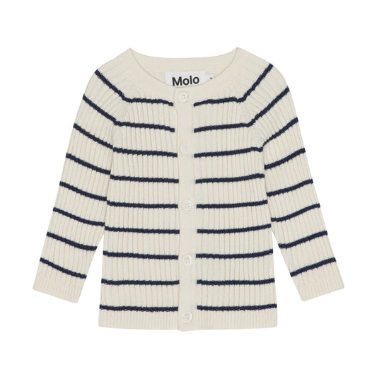 MOLO Bendix Cardigan - Cloud Stripe (6W23K303-6906)